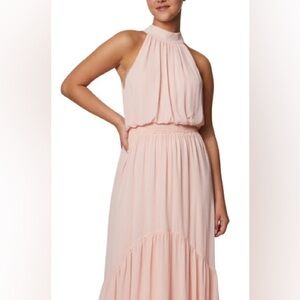 Laundry By Shelli Segal Women's Halter Neck Midi Dress